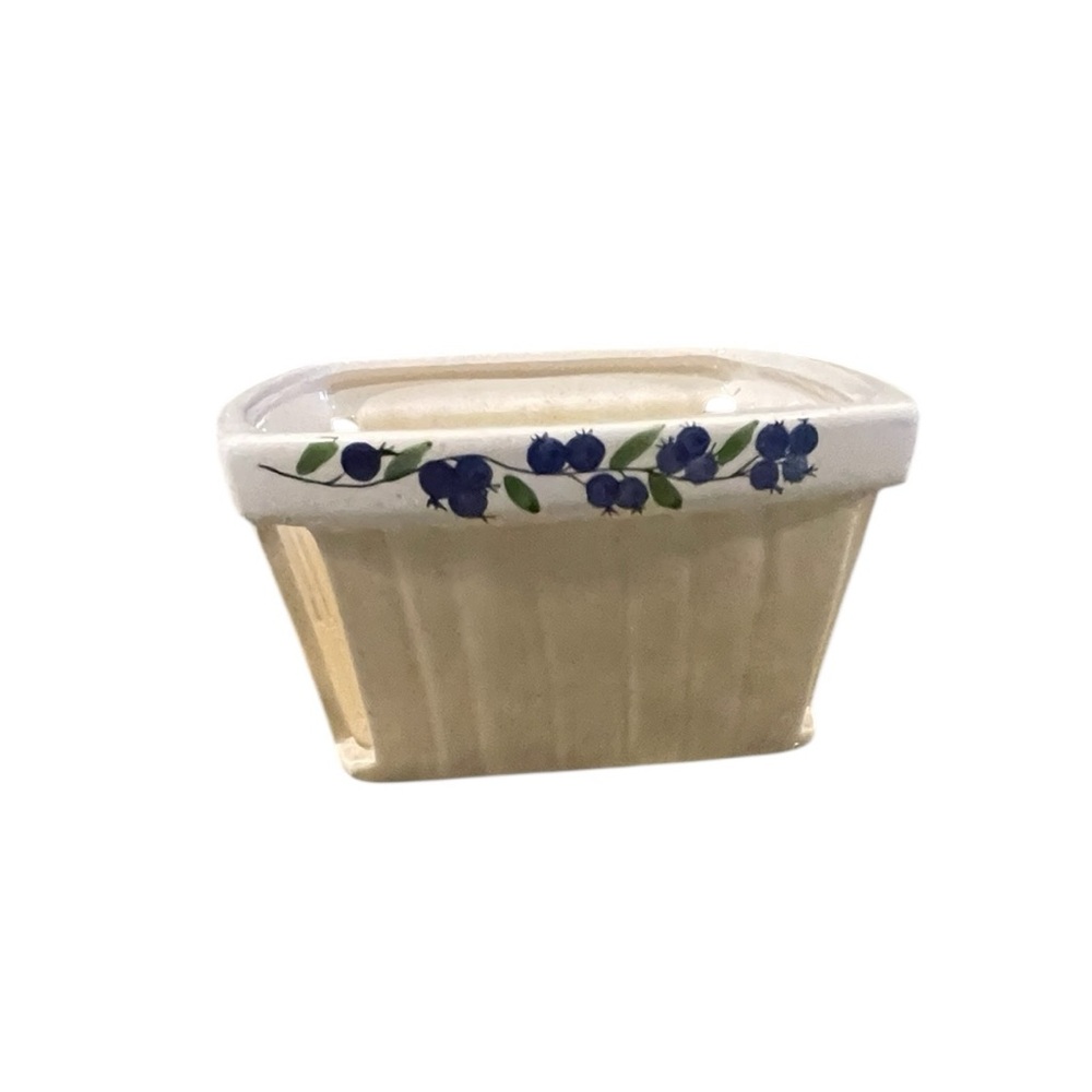 Ceramic Berry Basket Summer Berry Basket Farmhouse Country Kitchen